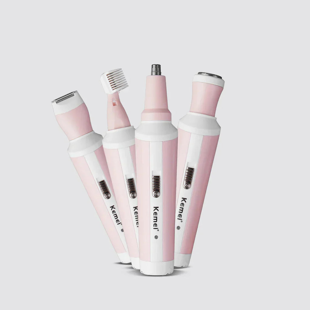 Kemei 4-in-1 Rechargeable Ladies Epilator & Hair Remover – Model 3024