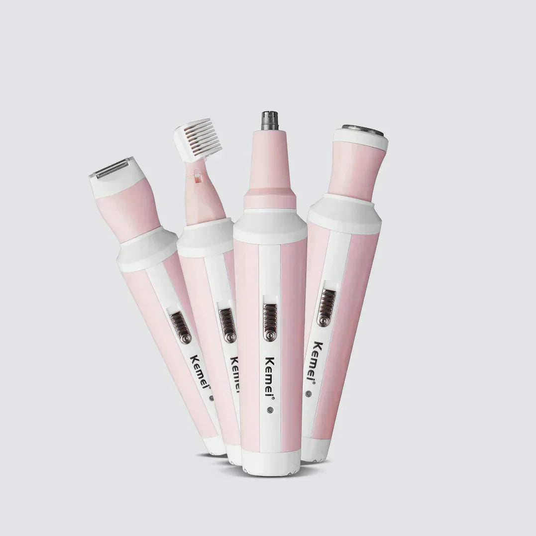 Kemei 4-in-1 Rechargeable Ladies Epilator & Hair Remover – Model 3024