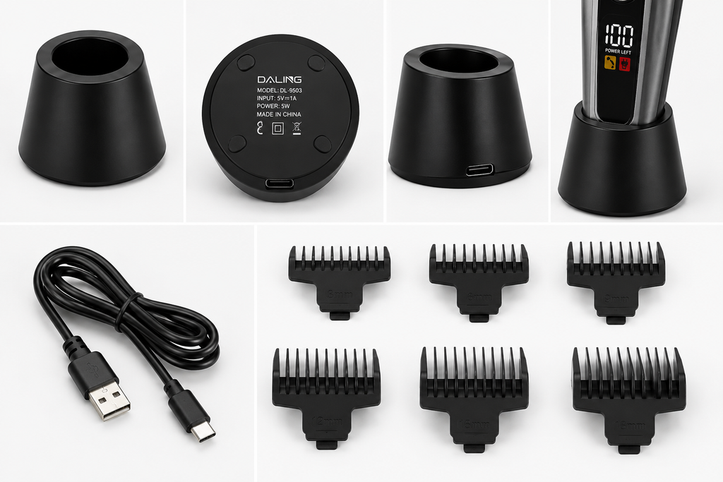 DALING DL-9503 3-in-1 Professional Grooming Kit – Shaver, Clipper & Trimmer