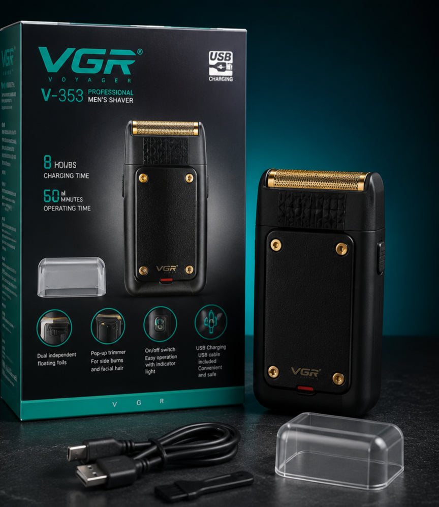 VGR V-353 Professional Electric Shaver For Men | Rechargeable Foil Beard Trimmer