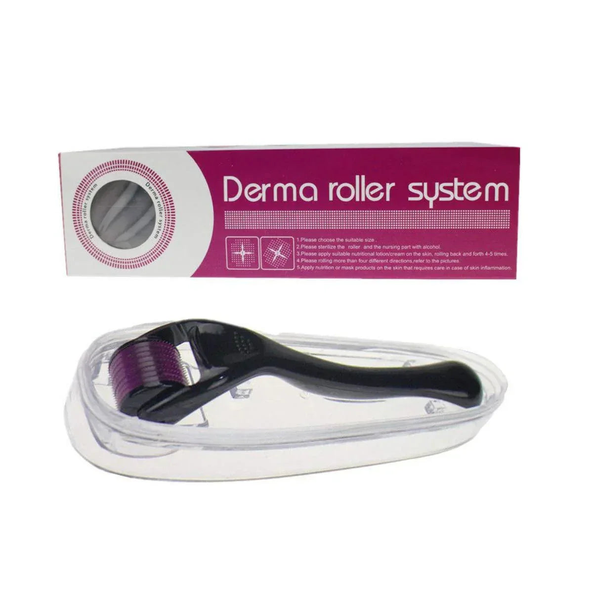 Derma Roller for Skin, Hair & Beard Growth – 0.5mm, 1.0mm & 1.5mm
