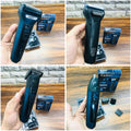 Kemei 3-in-1 Rechargeable Grooming Kit – Shaver, Trimmer & Nose Trimmer
