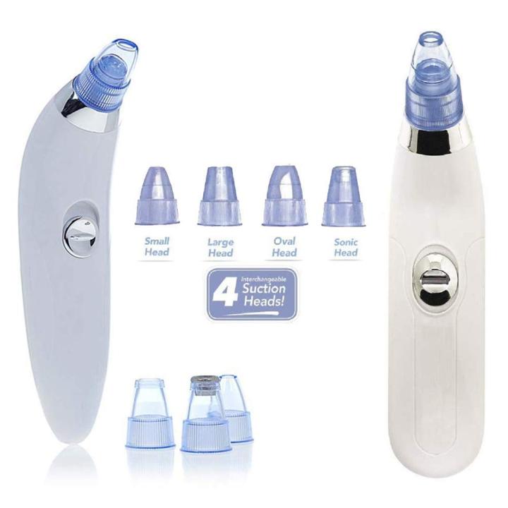 DermaSuction Blackhead Remover – 4 Suction Heads Pore Vacuum Extractor