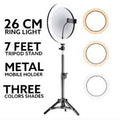 18.3" LED Ring Light with Adjustable Tripod Stand